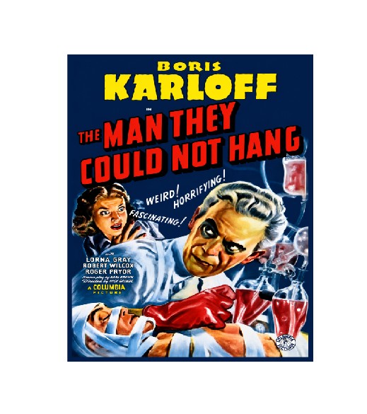 Vintage Style Metal Sign Horror Film Boris Karloff MS933