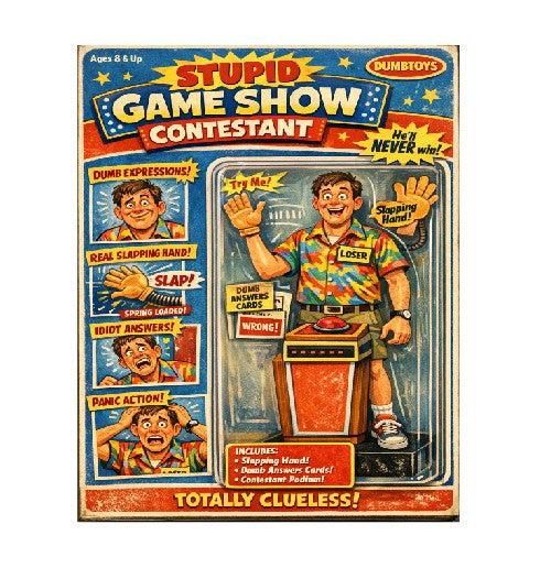 MS374 Retro Style Funny Metal Sign The Game Show Contestant