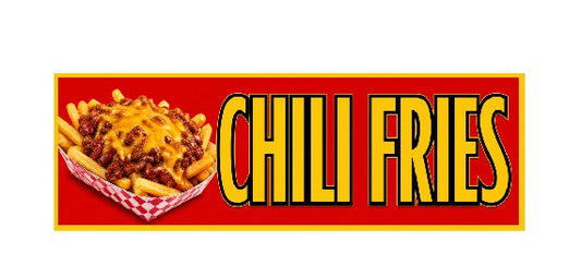 SS49 Metal Sign Chili Fries