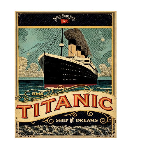 MS300 Vintage Style Metal Sign Titanic