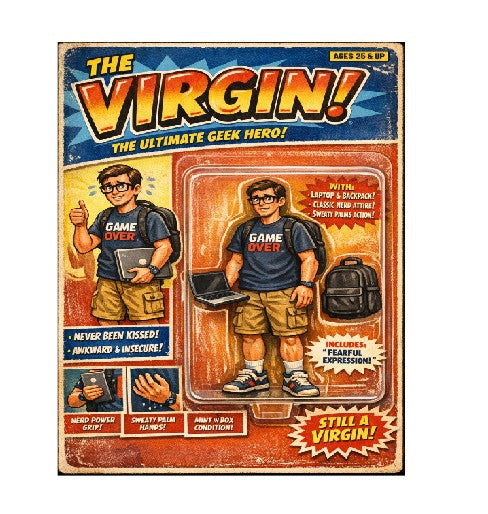 MS363 Retro Style Funny Metal Sign The Virgin