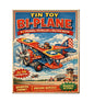 MS210   Vintage Style Tin Toy Metal Sign Bi-Plane