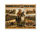 MS188 Vintage Style Sign Metal Wall Deco Pawnee Bill