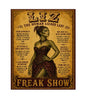 MS846 Vintage Style Metal Sign Lizard Lady