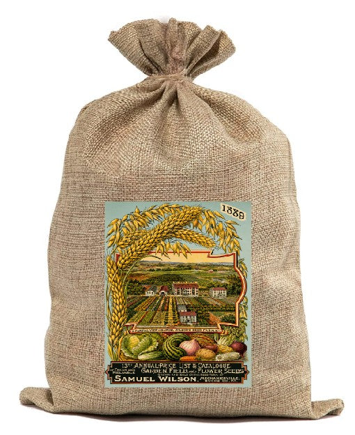 BUR92   Burlap Bag Vintage Style Bag Garden Seeds Vegetables