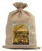 BUR92   Burlap Bag Vintage Style Bag Garden Seeds Vegetables