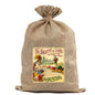 BUR95    Burlap Bag Vintage Style Bag Garden Seeds Flowers