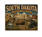 MS648 Vintage Style Metal Sign South Dakota