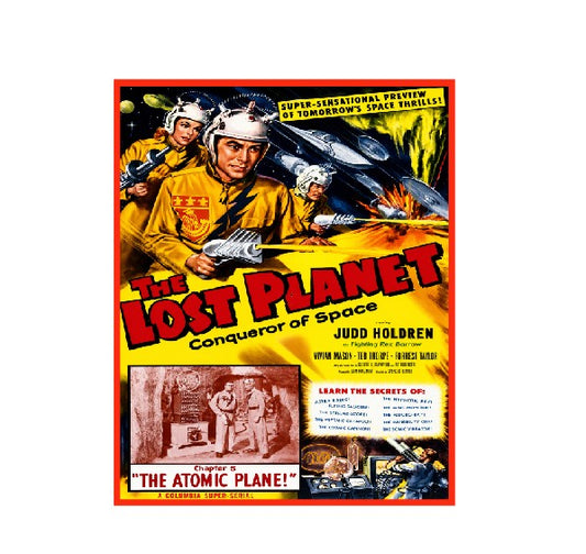 Vintage Style Metal Sign Horror Film The Lost Planet MS921