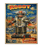 MS214   Vintage Style Tin Toy Metal Sign Robot