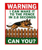 MS427 Vintage Style Metal Sign Funny Beware of Dog Sign