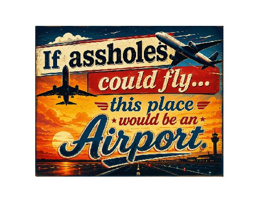 MS796 Vintage Style Metal Sign Funny Sign