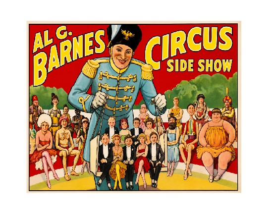 MS336 Vintage Style Metal Sign Al G. Barnes Circus