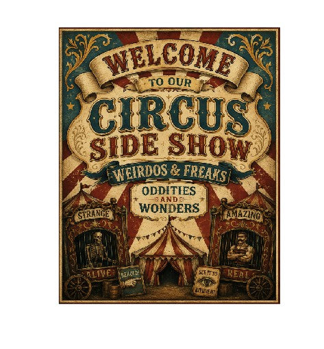 MS793 Vintage Style Metal Sign Circus
