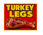 MS747 Vintage Style Metal Sign Turkey Legs