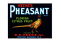 MS140 Crate Label Vintage Style Sign Metal Wall Deco Citrus Keene's Pheasant