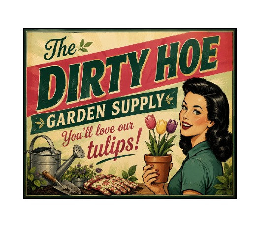MS406 Vintage Style Metal Sign Garden Supply Funny Sign