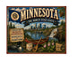 MS622 Vintage Style Metal Sign Minnesota
