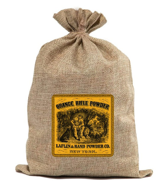 BUR71 Burlap Bag Vintage Style Bag American Powder Civil war Powder