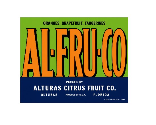 MS831 Vintage Style Metal Sign Citrus Fruit