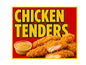 MS767 Vintage Style Metal Sign Chicken Tenders