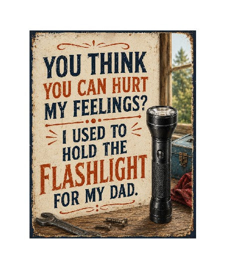 MS794 Vintage Style Metal Sign Funny Dad Sign