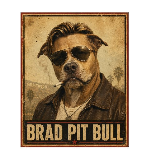 MS515 Vintage Style Metal Sign Funny Dog Sign