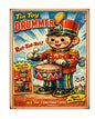 MS225 Vintage Style Tin Toy Metal Sign Drummer