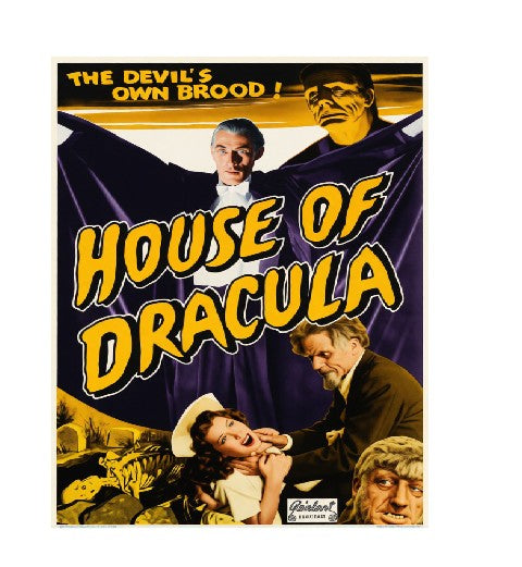 Vintage Style Metal Sign Horror Film Dracula MS877