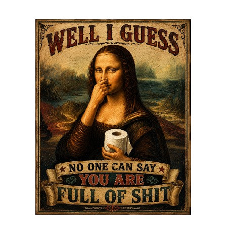 Vintage Style Metal Sign Funny Bathroom Sign MS870