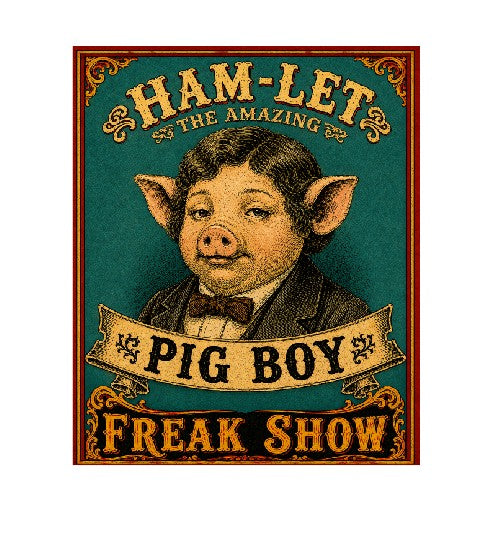MS849 Vintage Style Metal Sign Pig Boy