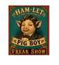 MS849 Vintage Style Metal Sign Pig Boy