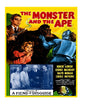 Vintage Style Metal Sign Horror Film The Monster and the Ape MS940