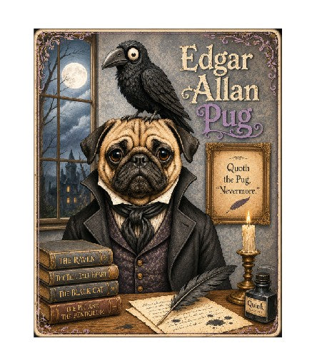 MS562 Vintage Style Metal Sign Funny Dog Sign