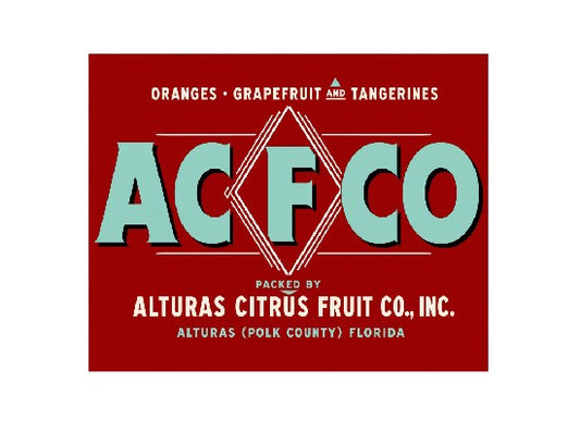 MS827 Vintage Style Metal Sign Citrus Fruit