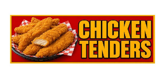 SS27 Metal Sign Chicken Tenders