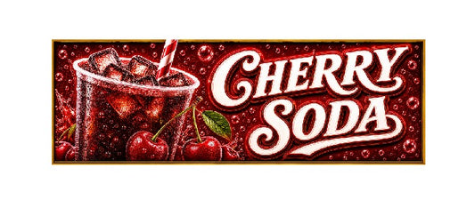 SS35 Metal Sign Cherry Soda