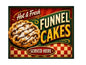 MS466 Vintage Style Metal Sign Funnel Cakes