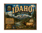 MS604 Vintage Style Metal Sign Idaho