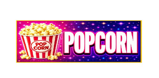SS28 Metal Sign Popcorn