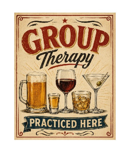 MS518 Vintage Style Metal Sign Funny Drinking Sign