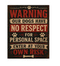 MS421 Vintage Style Metal Sign Be Ware of Dog