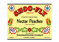MS154 Crate Label Vintage Style Sign Metal Wall Deco Peaches Nectar MS154