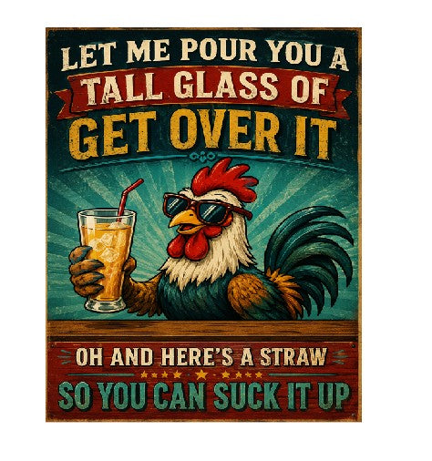 MS429 Vintage Style Metal Sign Funny Sign