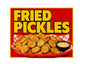 MS741 Vintage Style Metal Sign Fried Pickles