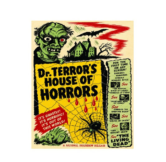 Vintage Style Metal Sign Horror Film Dr Terror MS878
