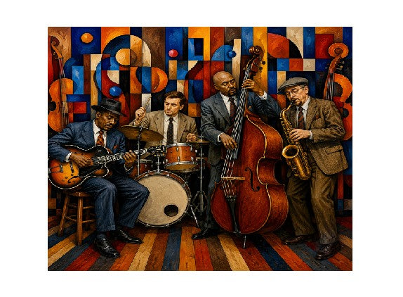 MS382 Wall Art Metal Sign Jazz Band