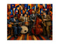 MS382 Wall Art Metal Sign Jazz Band