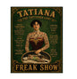 MS847 Vintage Style  Metal Sign The Tattooed Lady