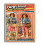 MS359 Retro Style Funny Metal Sign The Thrift Store Lady Shopper